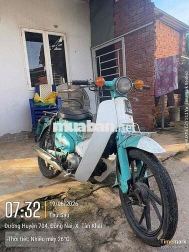 Honda Cub 50 Xanh ngọc, trắng