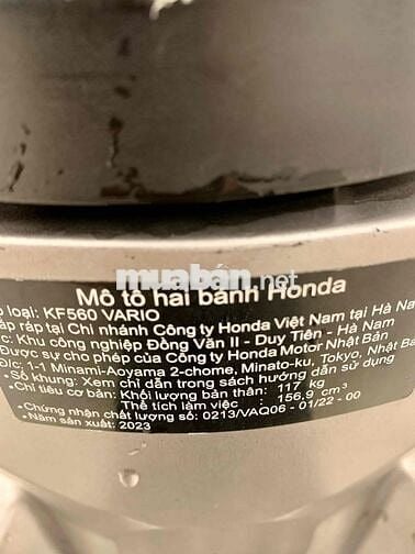 🔥 Vario 160 2023 Bạc Nhám Chính Chủ BSTP Giá Tốt