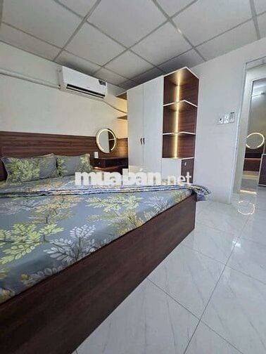 Nhà đẹp trệt lầu full nội thất ở Lê văn lương Nhà Bed