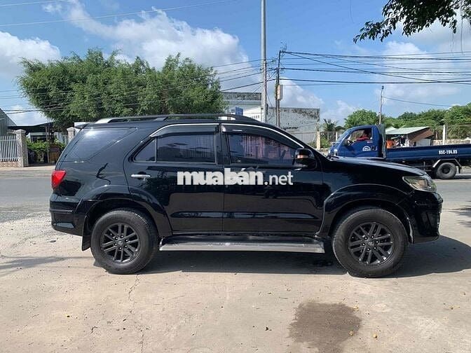 Toyota Fortuner 2016 2.4G Dầu Số sàn Đen