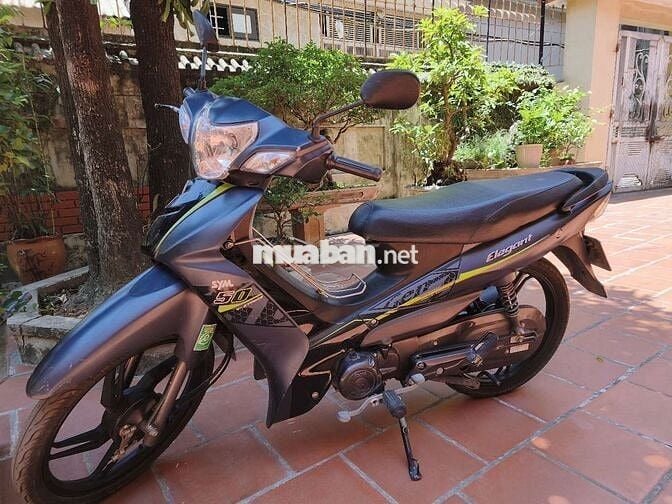 SYM Elegant 50 2023 Xanh xám đen Vành đúc