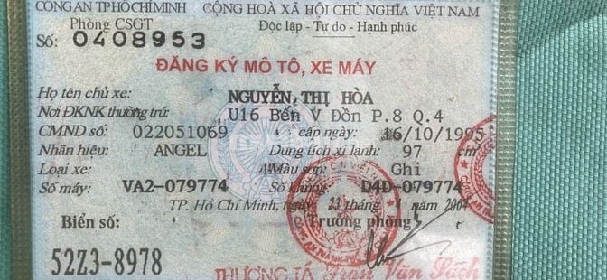 Bán xe SYM Angel 100 năm 2004, xem xe đường Vĩnh Khánh , Quận 4 cũ