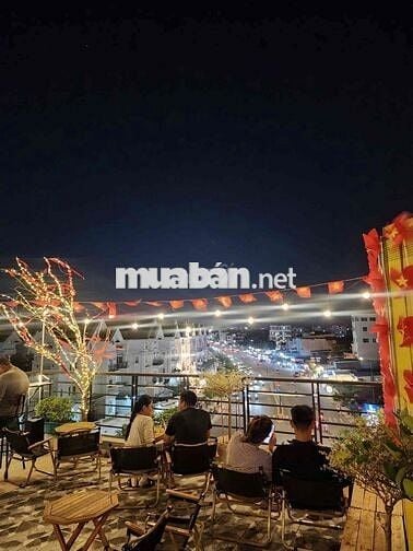 QUÁN CAFE ĐẸP LẮM, CAFE MÁY LẠNH - VIEW CROFTOP, TRỆT VỈA HÈ 9m, View