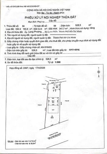 Bán nhà và đất mặt tiền 495 Võ Thị Sáu, Long Điền, Bà Rịa