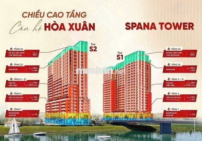 Cần bán Căn S20709 Dự án SpanaTower, có sân vườn đẹp giá 4t5