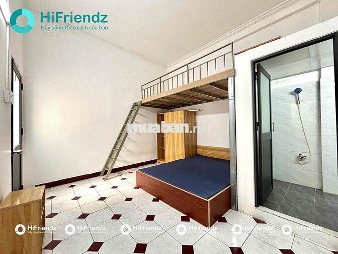 🔥PHÒNG GÁC 35M2 ĐẦY ĐỦ NỘI THẤT GIÁ RẺ GẦN CÔNG VIÊN LÊ THỊ RIÊNG