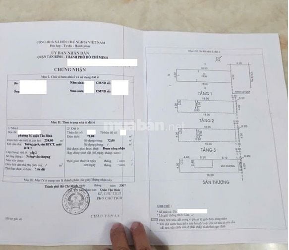 Bán Nhà Bàu Cát 5 Tân Bình - Mặt tiền - Khu Dân Trí Cao