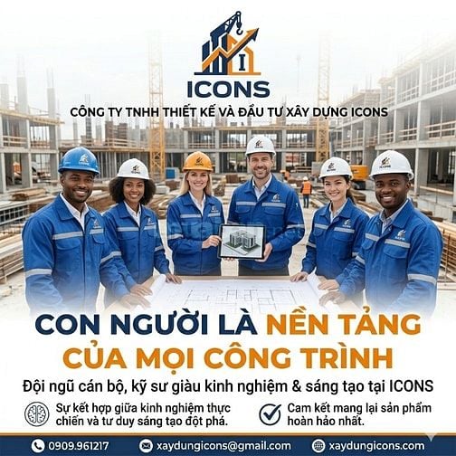 Xây dựng ICONS - CHUYÊN THIẾT KẾ THI CÔNG XÂY DỰNG NHÀ PHỐ 