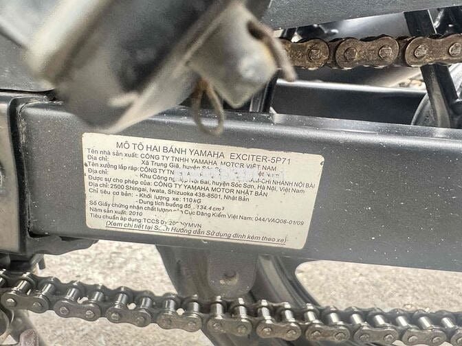 Yamaha Exciter 135 2010 Bạc 30385 km