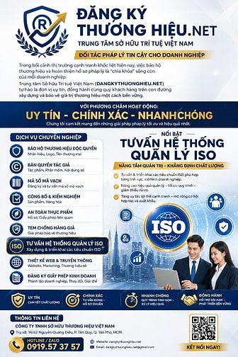 ĐĂNG KÝ THƯƠNG HIỆU.NET  – TRUNG TÂM SỞ HỮU TRÍ TUỆ VIỆT NAM 
