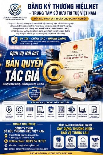 ĐĂNG KÝ THƯƠNG HIỆU.NET  – TRUNG TÂM SỞ HỮU TRÍ TUỆ VIỆT NAM 