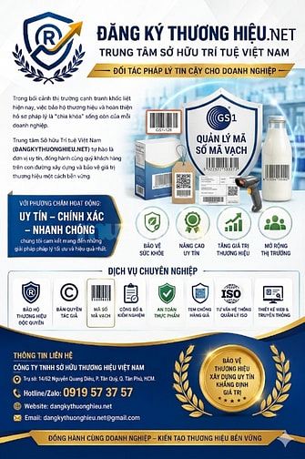 ĐĂNG KÝ THƯƠNG HIỆU.NET  – TRUNG TÂM SỞ HỮU TRÍ TUỆ VIỆT NAM 