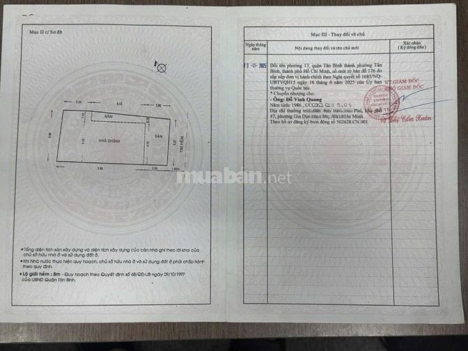 Chinh chủ bán nhà MT/HXH quận Tân Bình giá tốt