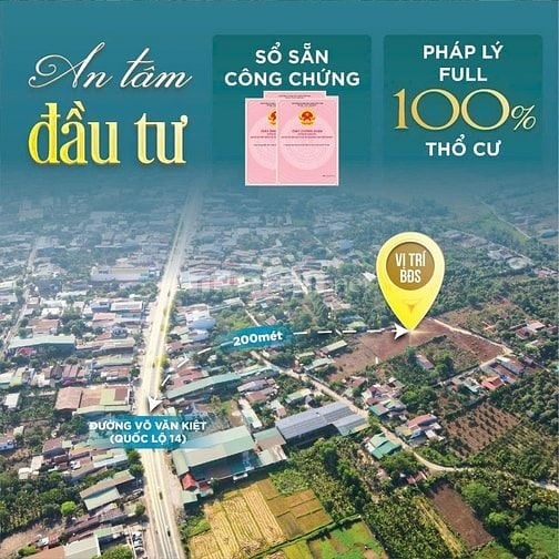  Đất nhà vườn Buôn Ma Thuột – chỉ 1 tỷ/1 lô