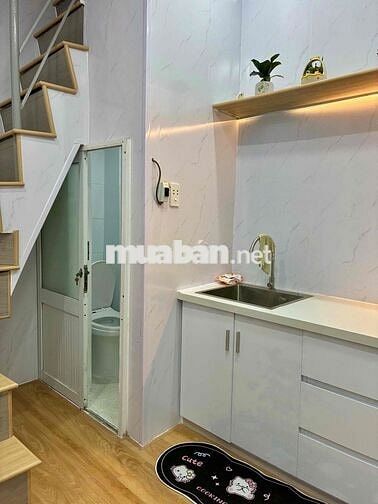 NHÀ MỚI LÊ QUANG ĐỊNH P7 BÌNH THẠNH 3 TẦNG HXH FULL NỘI THẤT 2.1 TỶ TL