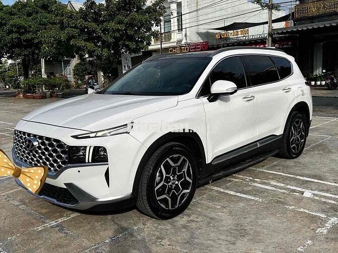 Hyundai Santafe 2021 Xăng Số tự động 75000km Trắng