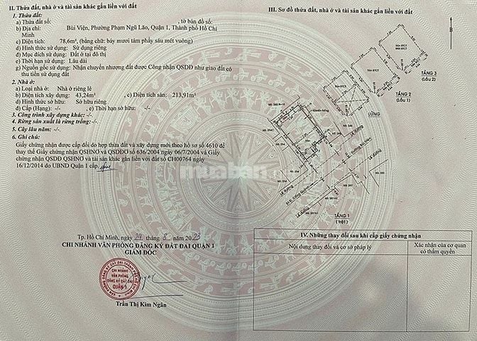 Bán tòa nhà mặt tiền Bùi Viện, Q1, 113.5m2, ngang 7m nở hậu, giá 81 tỷ