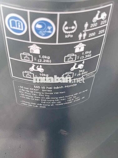 Honda SH 160i Đặc biệt 2026 Xám xi măng