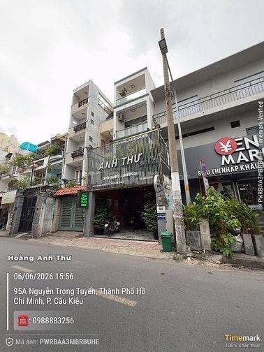 Nhà MT Nguyễn Trọng Tuyển P15 Q. Phú Nhuận 5x23 nhà 4 tầng HDT 60tr/th