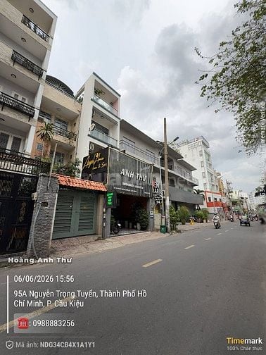 Nhà MT Nguyễn Trọng Tuyển P15 Q. Phú Nhuận 5x23 nhà 4 tầng HDT 60tr/th