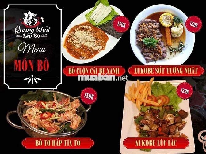 📢 TUYỂN DỤNG NHÂN VIÊN BẾP – LẨU BÒ QUANG KHẢI