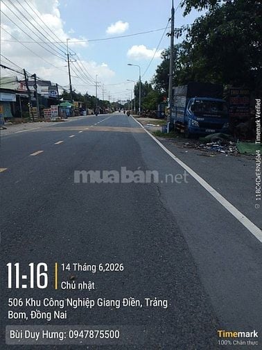 Bán 100m2 đất SHR đường An Viễn - Trảng Bom, 1.1 tỷ. 0947875500