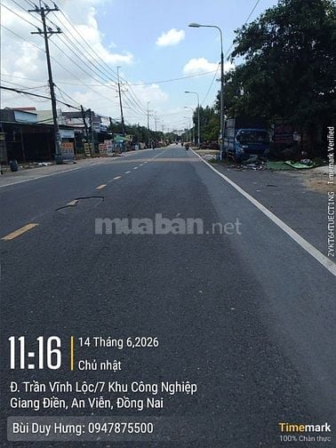 Bán 100m2 đất SHR đường An Viễn - Trảng Bom, 1.1 tỷ. 0947875500