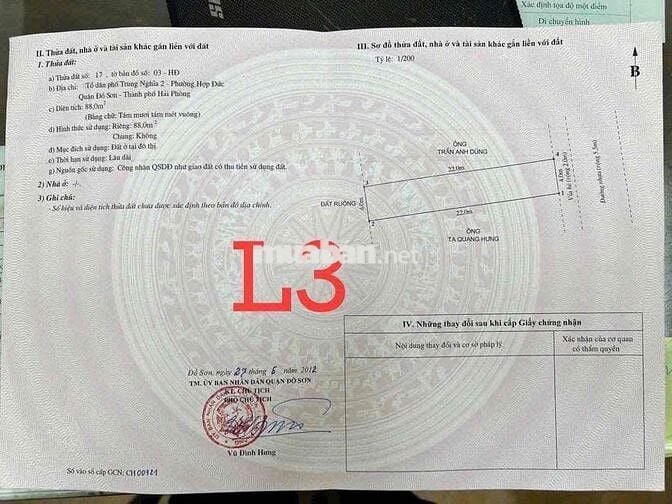 Cần tiền thoát ngân hàng bán đất tuyến 2 đường 353 giá chỉ từ hơn 800t