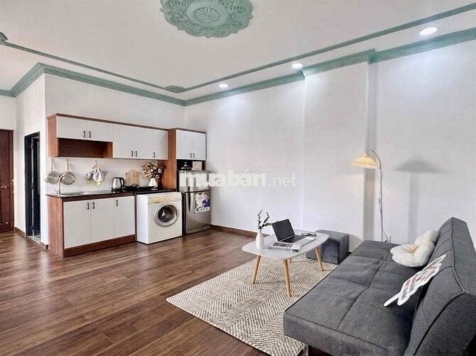 căn hộ full nội thất 1pn - 1pk cực rộng 60m2 có ban công Quận 10 - 11