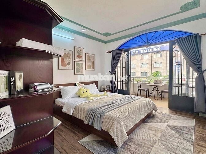 căn hộ full nội thất 1pn - 1pk cực rộng 60m2 có ban công Quận 10 - 11