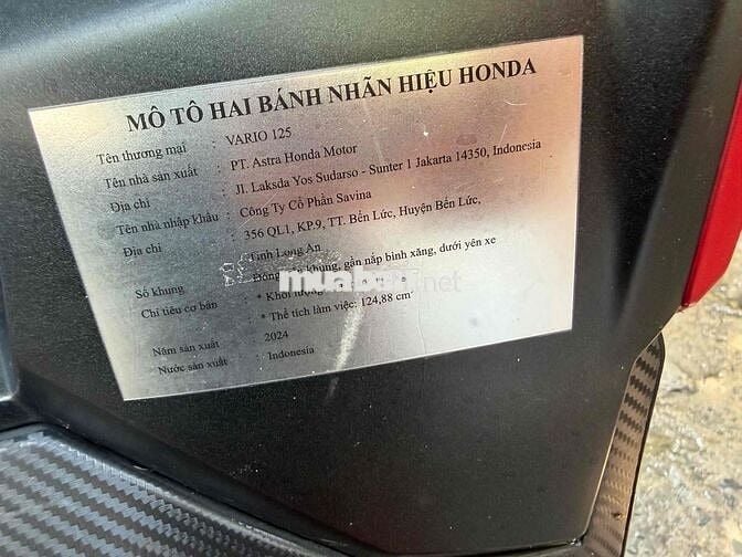 Honda Vario 125 2024 Đỏ Indonesia