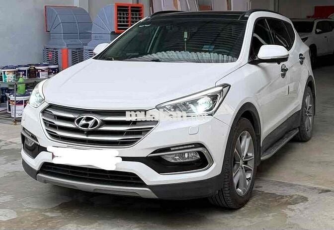 Hyundai Santafe Cao Cấp 2 cầu Trắng 80.000 km