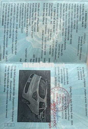 Hyundai Grand i10 2020 Base Trắng 62.000 km