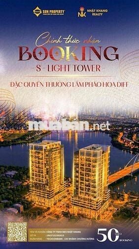 Chính thức nhận booking 2 Toà căn hộ cao cấp S-Light Tower SunGroup