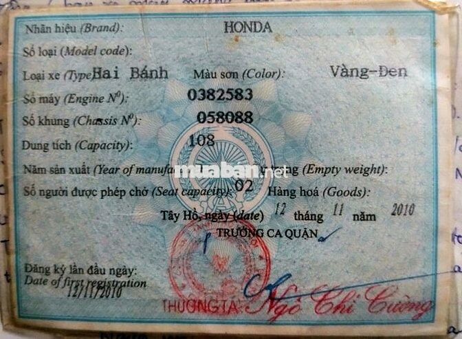 Honda Lead 110 2010 Vàng đồng nguyên bản