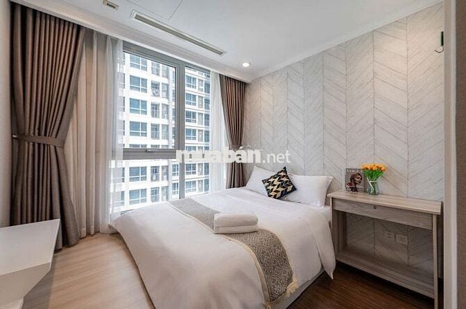 Cho thuê căn hộ 2PN toà P5, 77m2, NTCB, giá 22 triệu, đang trống