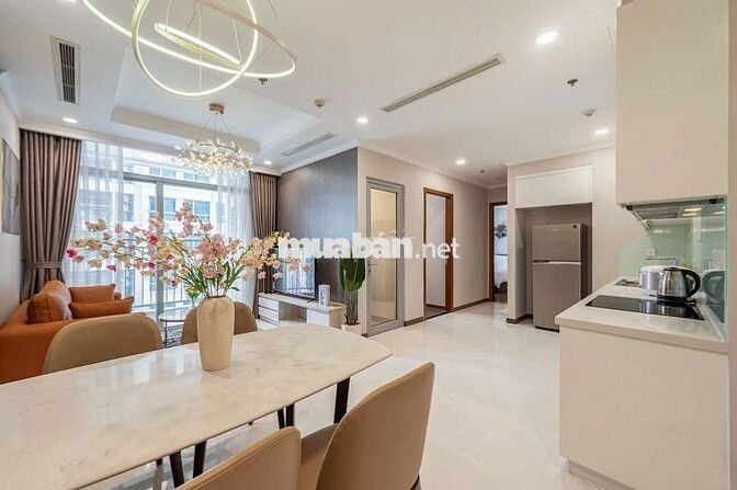 Cho thuê căn hộ 2PN toà P5, 77m2, NTCB, giá 22 triệu, đang trống