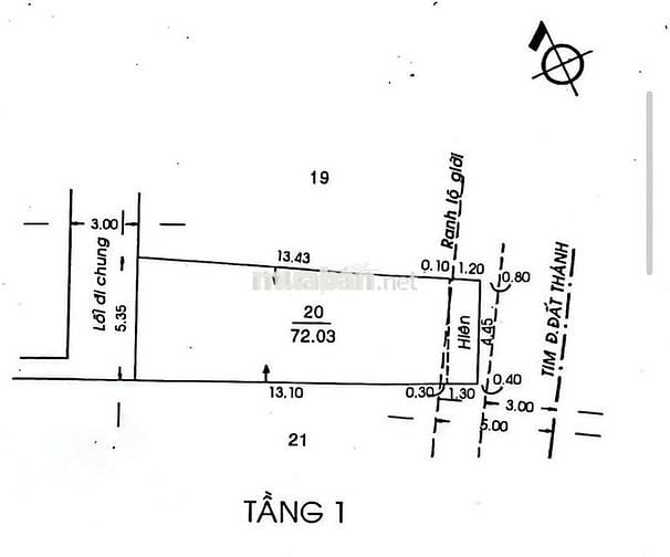 Chính chủ cần bán nhà mặt tiền Đất Thánh Quận Tân Bình 72m