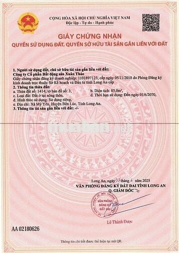 BÁN NHÀ PHỐ 4 TẦNG TẠI MỸ YÊN - BẾN LỨC 