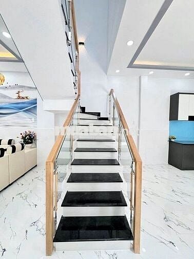 Bán nhà Mặt tiền khu Gò Xoài, 56m2, 4x14m, 2 tầng, 3PN, đường nhựa 10m