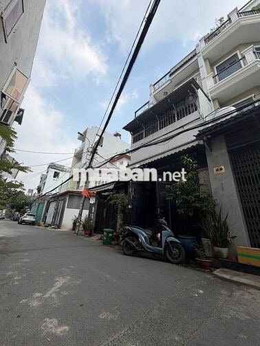 Bán nhà Mặt tiền khu Gò Xoài, 56m2, 4x14m, 2 tầng, 3PN, đường nhựa 10m
