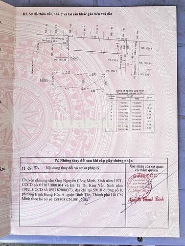 130/7 Đường số 3, BH Hoà A, B Tân 4x17,5 nhà mới 4PN, 3toalet, 6,3 tỷ