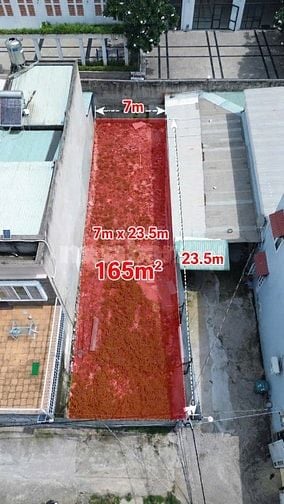 Thủ đức - Trường thọ Lô Đất 165m2, 7x23,5m, Chỉ 7ty hơn