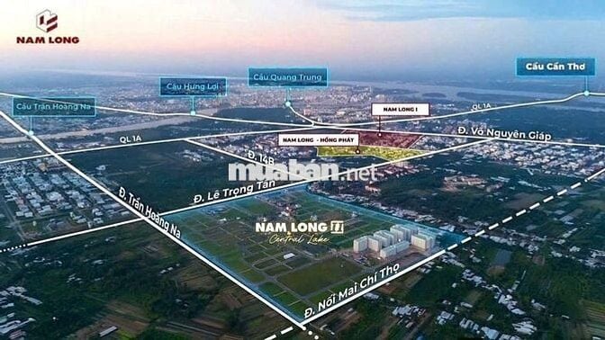 Nền 90m2 đối diện Công viên - Nam Long 2 Cần Thơ