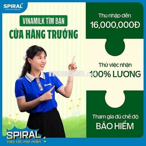 Đà Lạt - Vinamilk Tuyển Cửa Hàng Trưởng