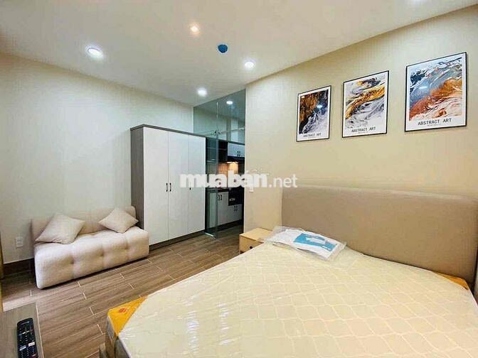 PHÒNG FULL NỘI THẤT TRẦN BÌNH TRỌNG, MÁY GẶT RIÊNG, CỬA SỔ LỚN, PHÒNG