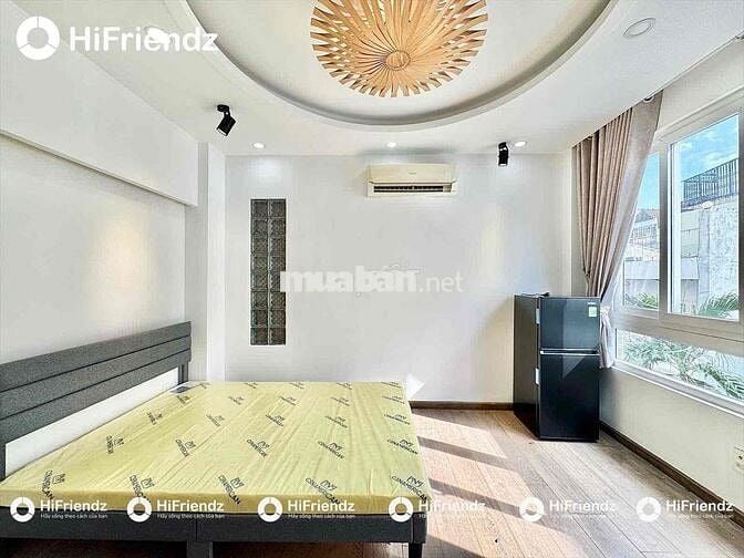 STUDIO CỬA SỔ TRỜI ĐÓN NẮNG FULL NỘI THẤT GẦN CV LÀNG HOA