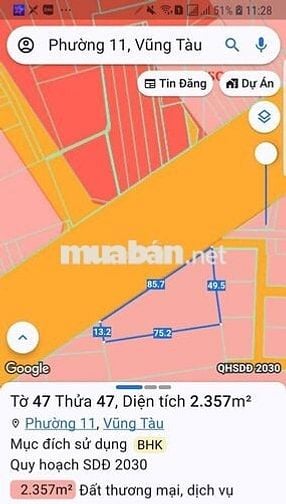ĐẤT MẶT TIỀN 2/9 - QUY HOẠCH TMDV - 86M MẶT TIỀN
