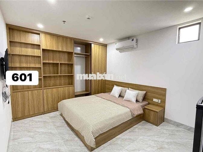 CHO THUÊ CĂN HỘ KHÉP KÍN TẠI ĐÀM QUANG TRUNG,THANG MÁY, FULL NỘI THẤT