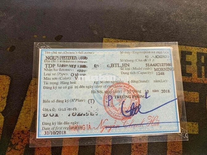 Kia Morning SI 2018 Vàng cát 66643 km